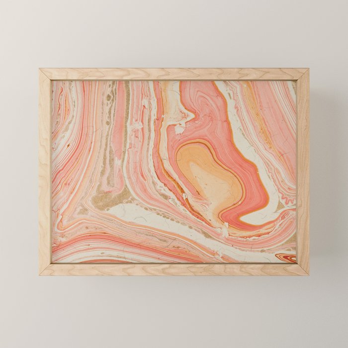 Marbled paper Mini Art Print Gallery Image 1