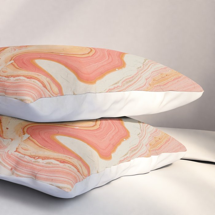Marbled paper Pillow Sham Gallery Image 3
