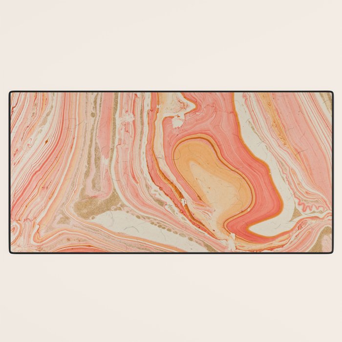 Marbled paper Desk Mat Gallery Image 3