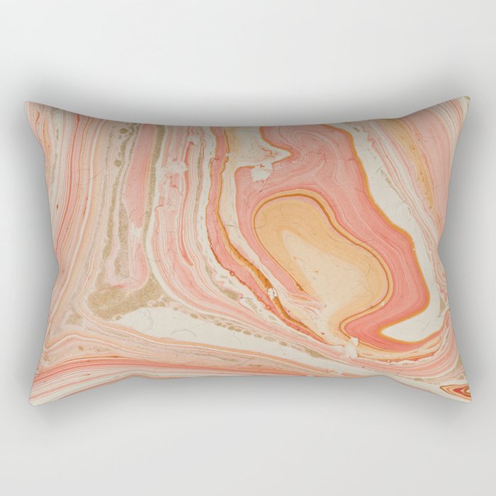Marbled paper Rectangular Pillow Gallery Image 2