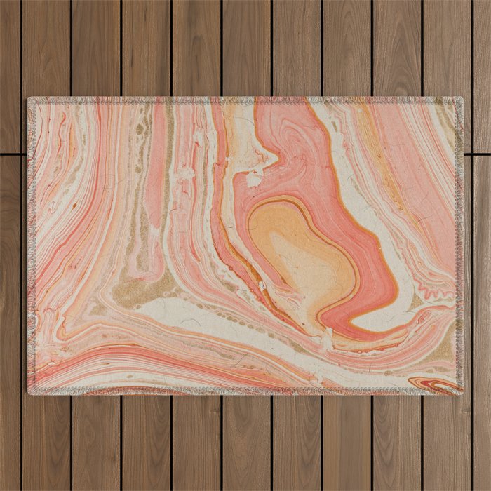 Marbled paper Outdoor Rug Gallery Image 1