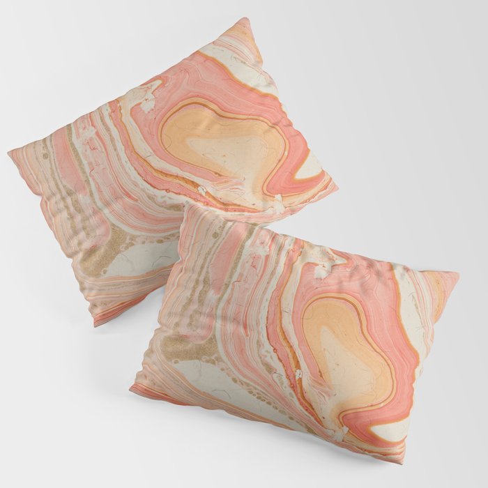 Marbled paper Pillow Sham Gallery Image 3