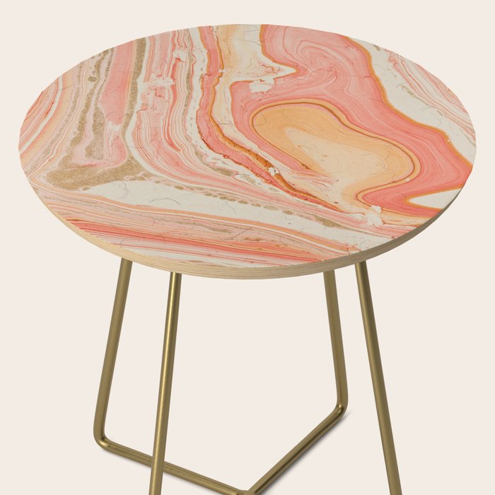 Marbled paper Side Table Gallery Image 2
