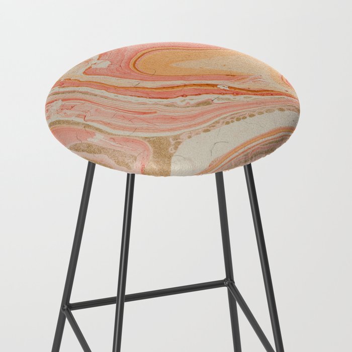 Marbled paper Stool Gallery Image 2
