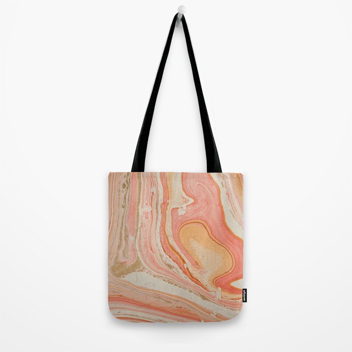 Marbled paper Tote Bag Gallery Image 2