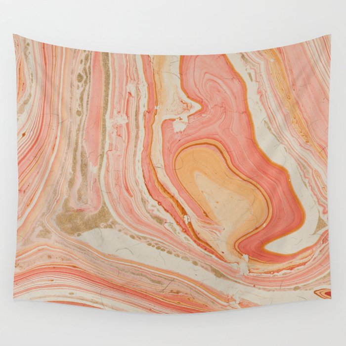 Marbled paper Wall Tapestry Gallery Image 4