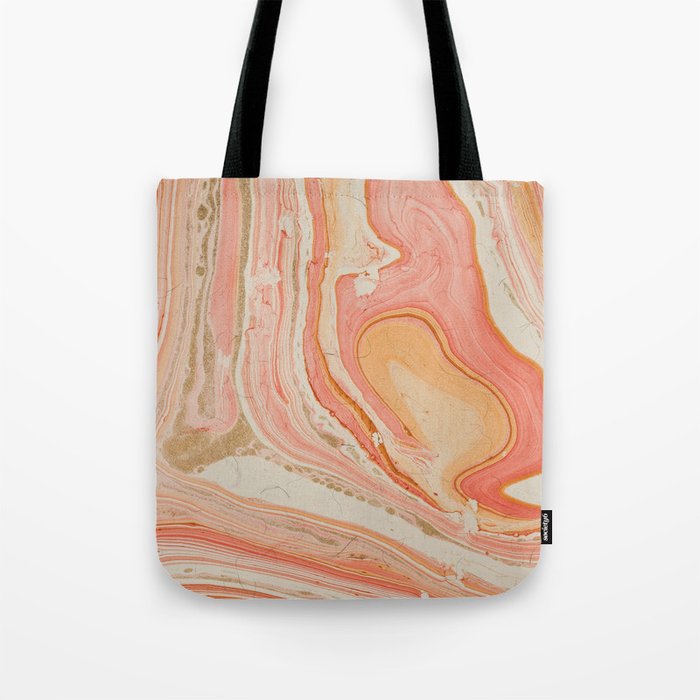 Marbled paper Tote Bag Gallery Image 1