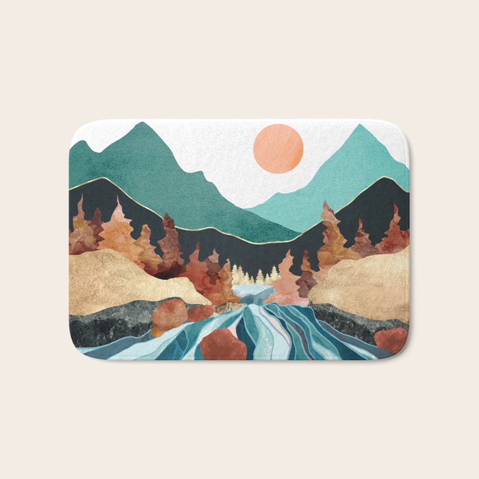 Blue River Bath Mat Gallery Image 1