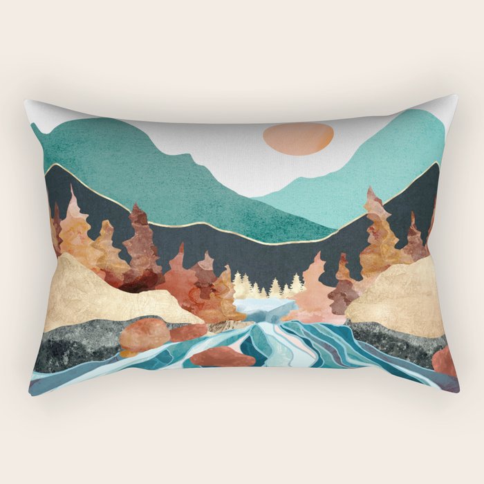 Blue River Rectangular Pillow Gallery Image 2