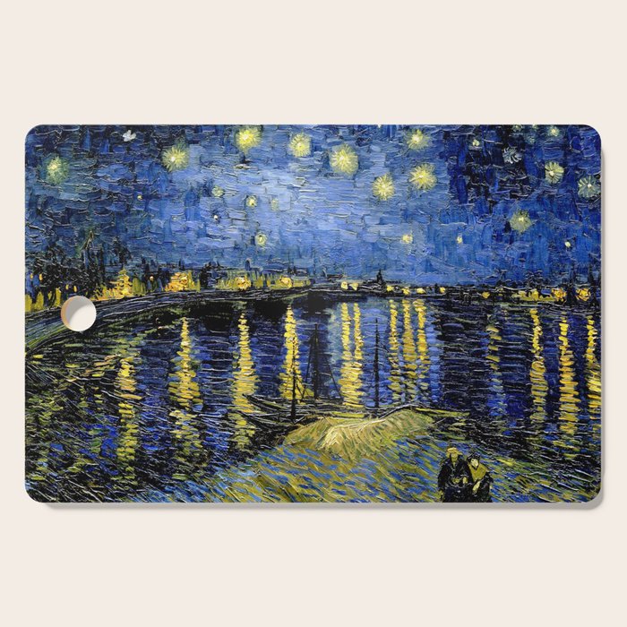 Vincent Van Gogh Starry Night Cutting Board Gallery Image 1