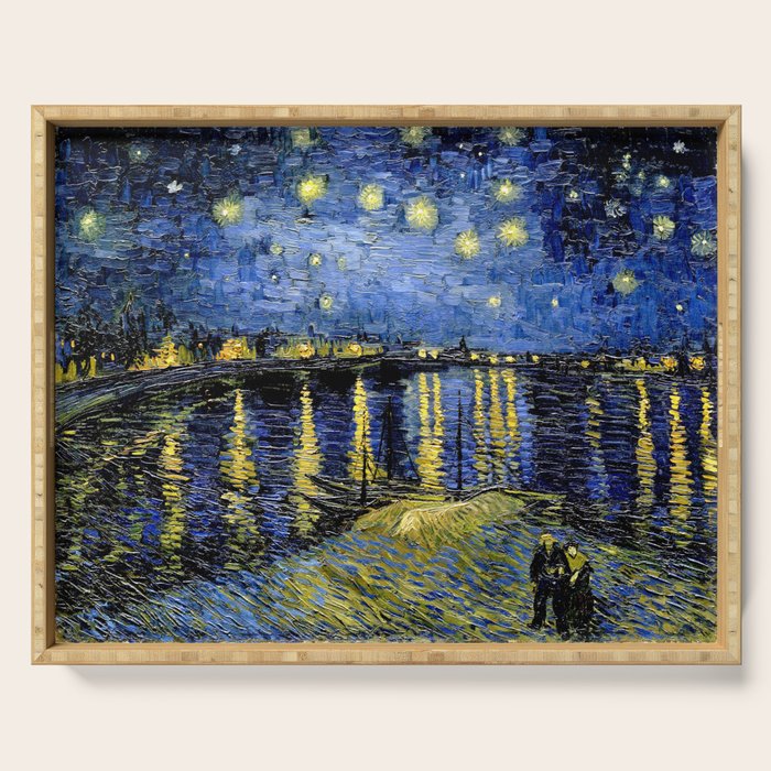 Vincent Van Gogh Starry Night Serving Tray Gallery Image 1