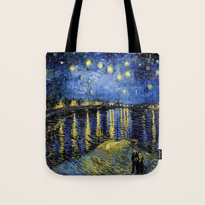 Vincent Van Gogh Starry Night Tote Bag Gallery Image 1