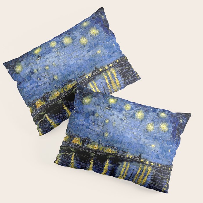 Vincent Van Gogh Starry Night Pillow Sham Gallery Image 1