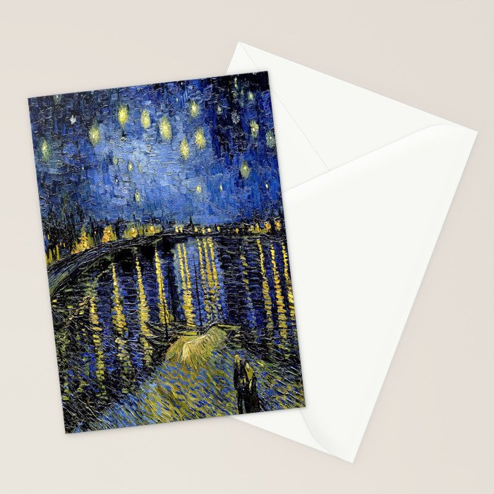 Vincent Van Gogh Starry Night Stationery Card Gallery Image 2