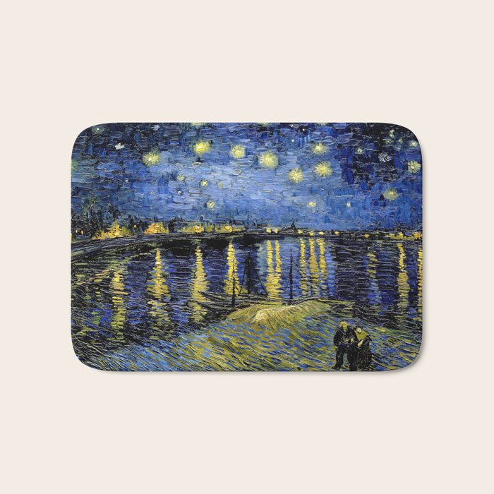 Vincent Van Gogh Starry Night Bath Mat Gallery Image 1