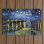 Vincent Van Gogh Starry Night Outdoor Rug Gallery Image 1