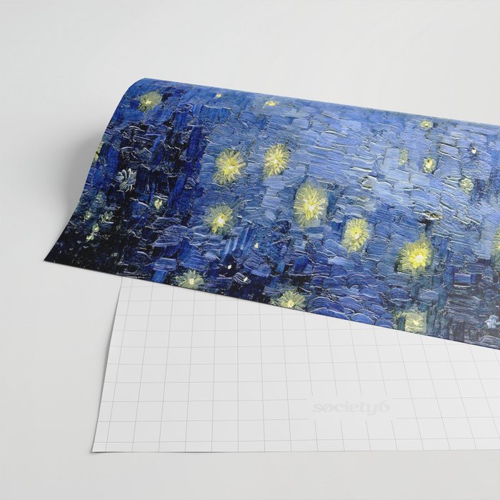 Vincent Van Gogh Starry Night Wrapping Paper Gallery Image 2