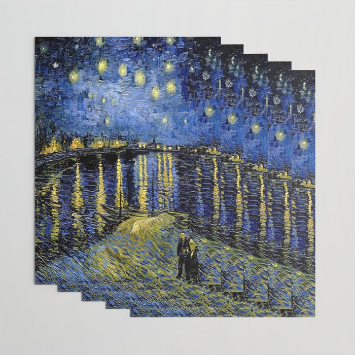 Vincent Van Gogh Starry Night Wrapping Paper Gallery Image 3