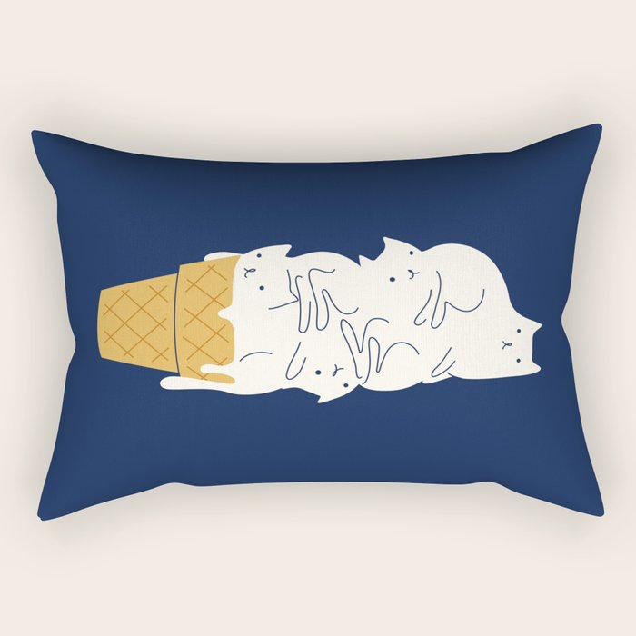 Meowlting Rectangular Pillow Gallery Image 1