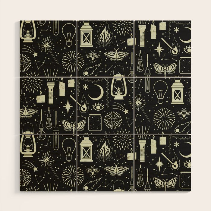 Light the Way: Glow Wood Wall Art Gallery Image 1