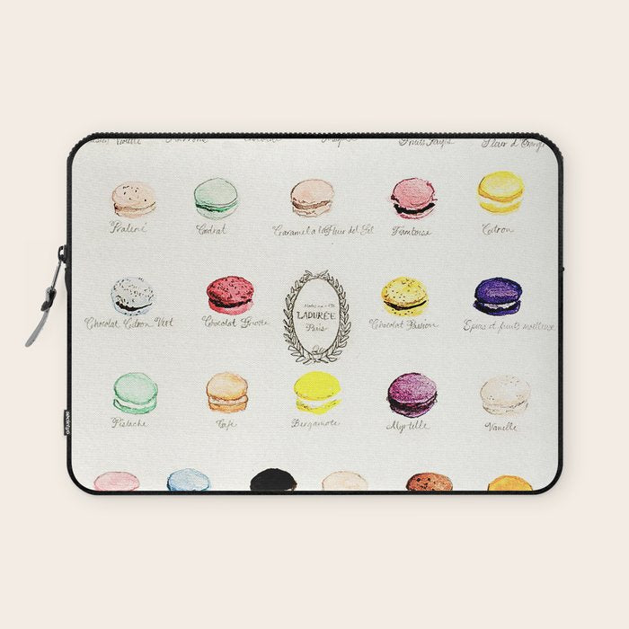laduree macaron menu Laptop Sleeve Gallery Image 1