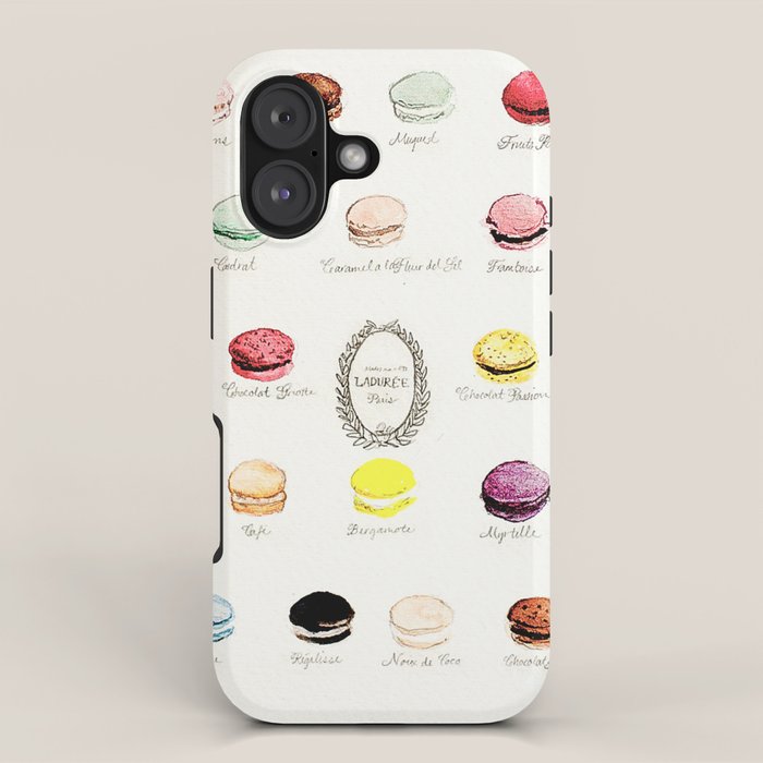 Laduree Macaron Menu Iphone Case