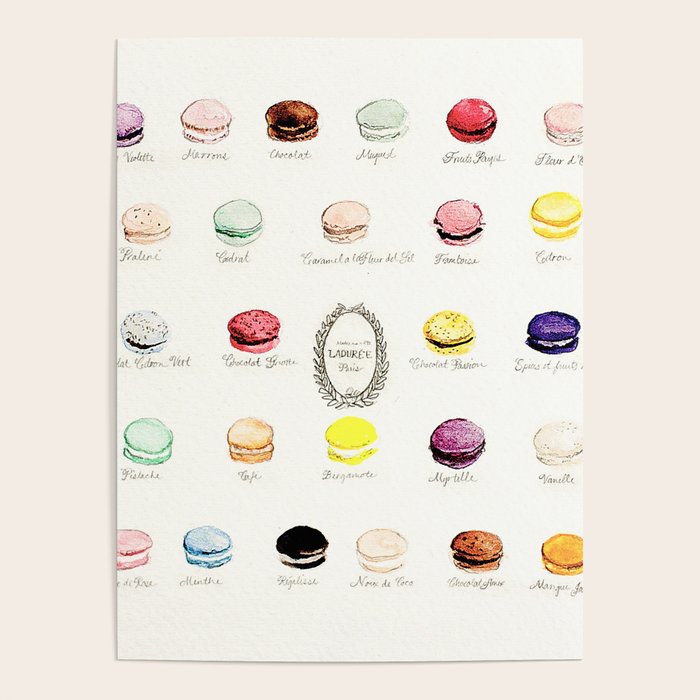 laduree macaron menu Poster Gallery Image 4