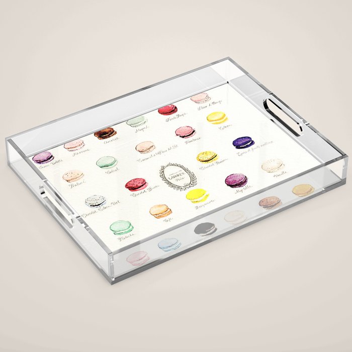 laduree macaron menu Acrylic Tray Gallery Image 1
