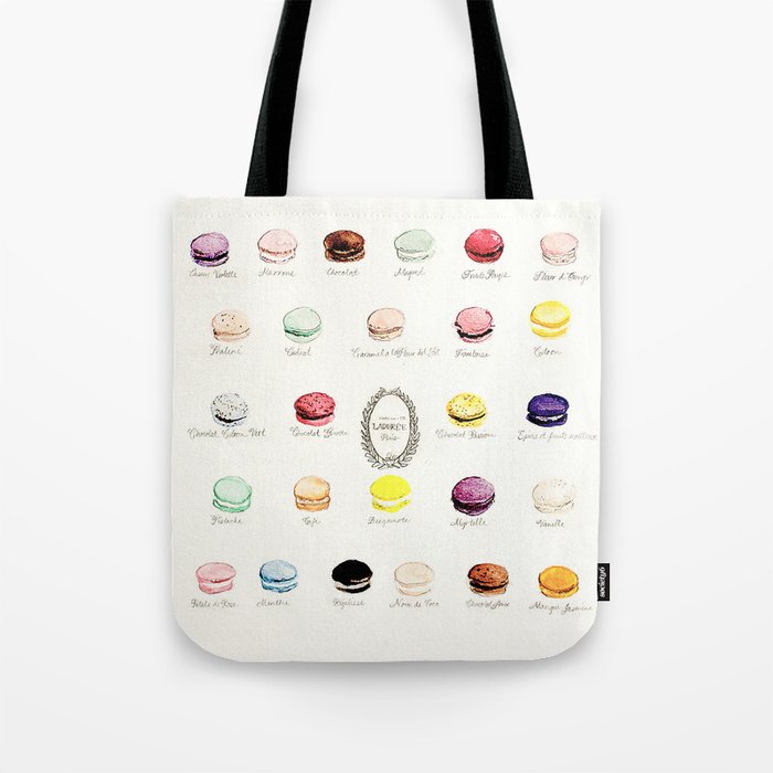 laduree macaron menu Tote Bag Gallery Image 1