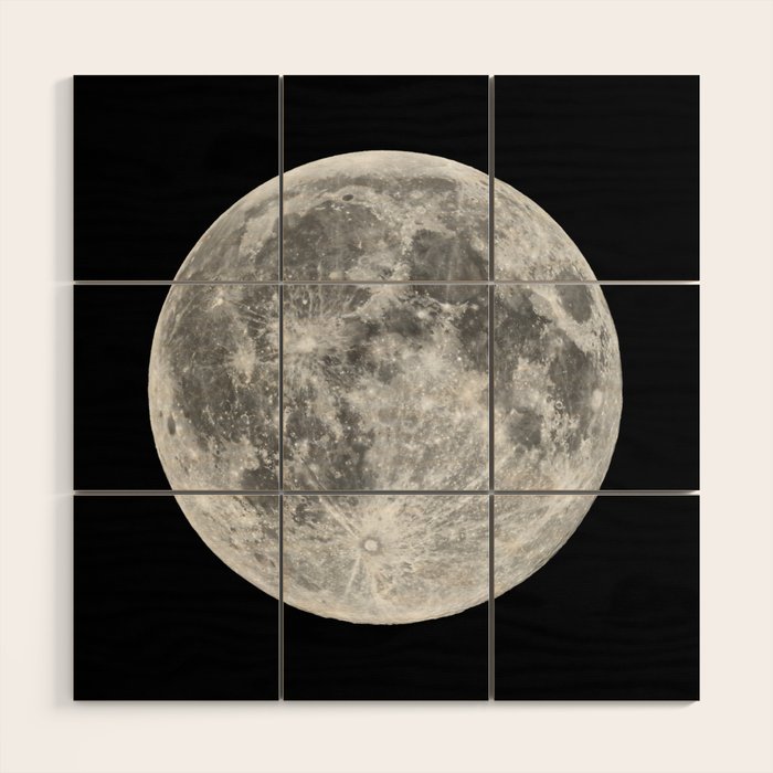 Full Moon Wood Wall Art Gallery Image 1