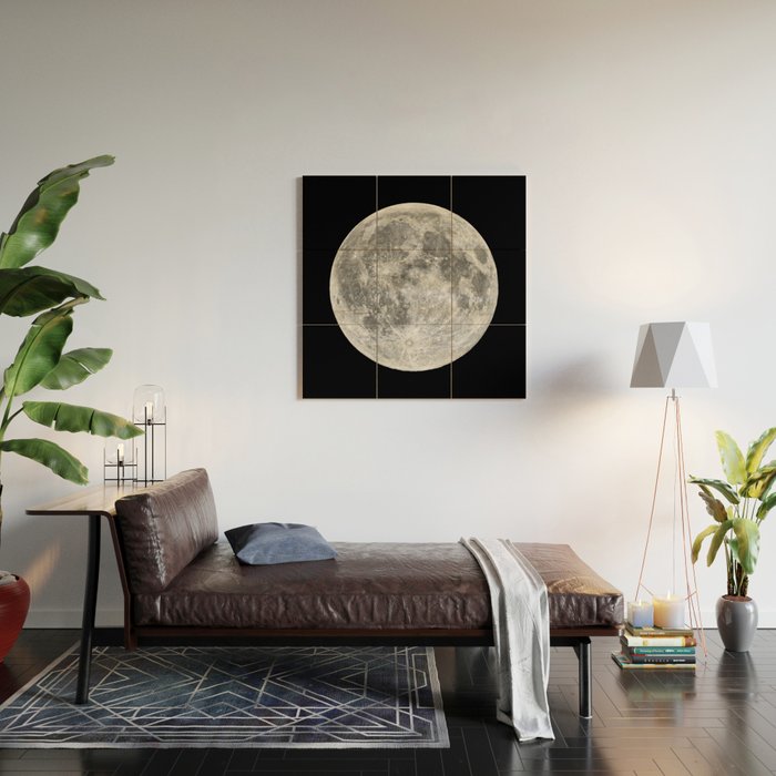 Full Moon Wood Wall Art Gallery Image 2
