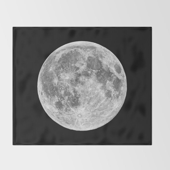 Full Moon Throw Blanket Gallery Image 2