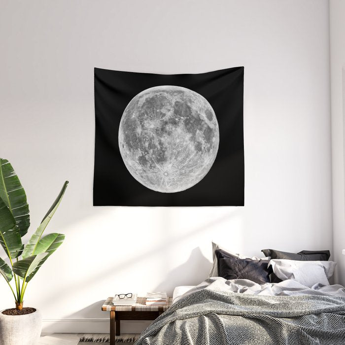 Full Moon Wall Tapestry Gallery Image 2