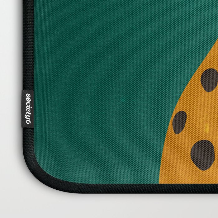 The Stare: Marigold Cheetah Laptop Sleeve Gallery Image 3
