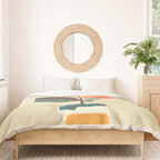Potted plant with a bird Duvet Cover Gallery Image 3