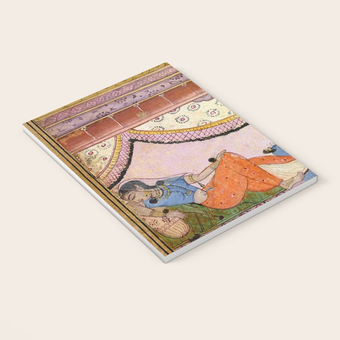 Lovers Indian Miniature Painted Illustration Notebook Gallery Image 3