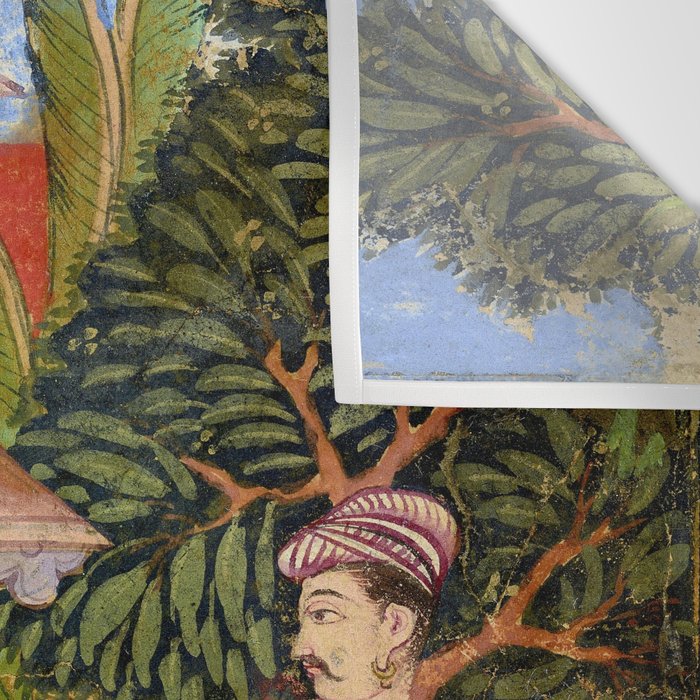Lovers Indian Miniature Painted Illustration Wall Tapestry Gallery Image 3