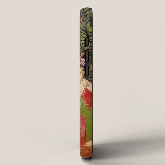 Lovers Indian Miniature Painted Illustration iPhone Case Gallery Image 2
