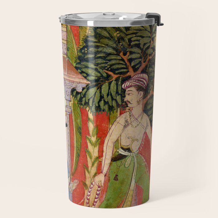Lovers Indian Miniature Painted Illustration Travel Mug Gallery Image 2