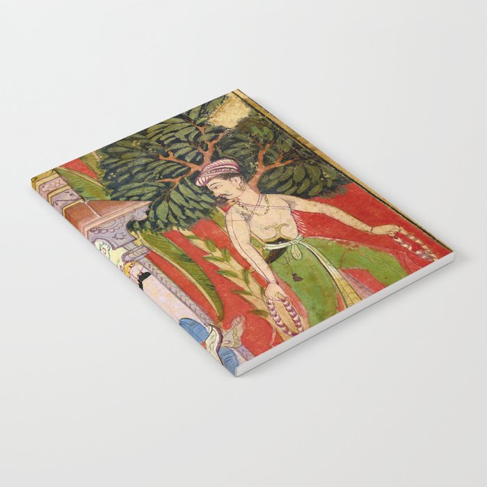 Lovers Indian Miniature Painted Illustration Notebook Gallery Image 1