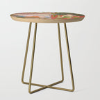 Lovers Indian Miniature Painted Illustration Side Table Gallery Image 1