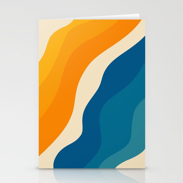 Minimalist abstract waves Stationery Card Gallery Image 2