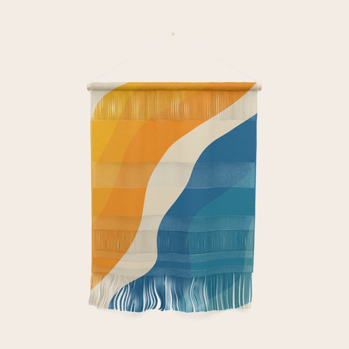Minimalist abstract waves Wall Hanging Gallery Image 1