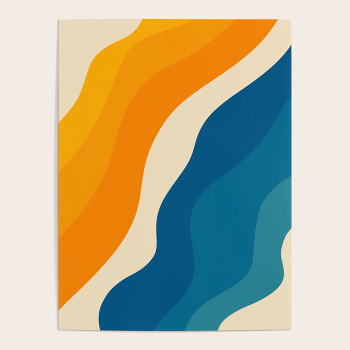 Minimalist abstract waves Poster Gallery Image 4