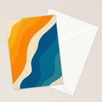 Minimalist abstract waves Stationery Card Gallery Image 2