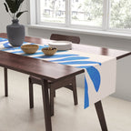 Blue Fern Leaf Table Runner Gallery Image 2