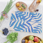 Blue Fern Leaf Cutting Board Gallery Image 2