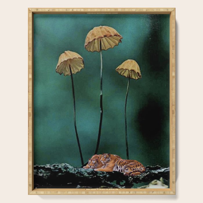 Resting Tigers Serving Tray Gallery Image 1