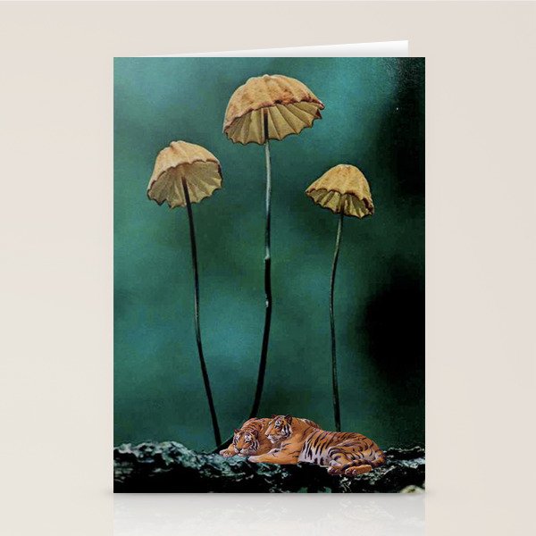 Resting Tigers Stationery Card Gallery Image 2