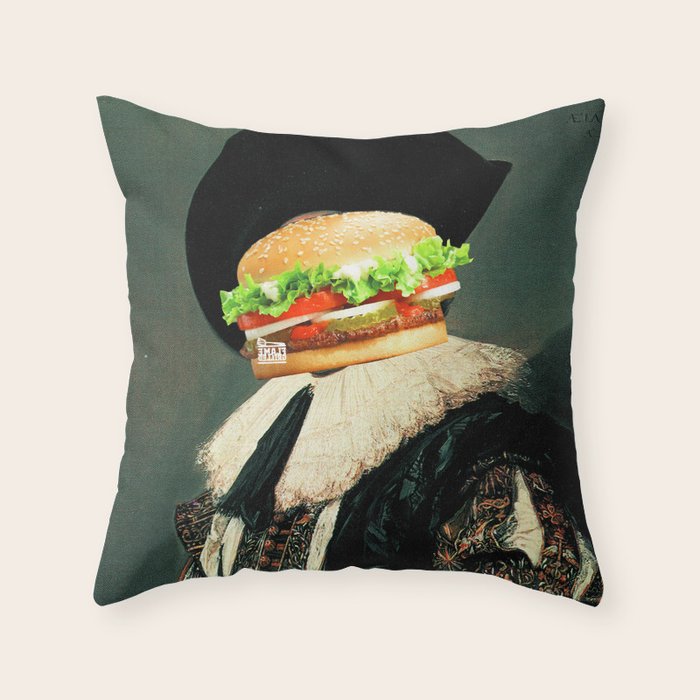 Frans Burger Hals Throw Pillow Gallery Image 1